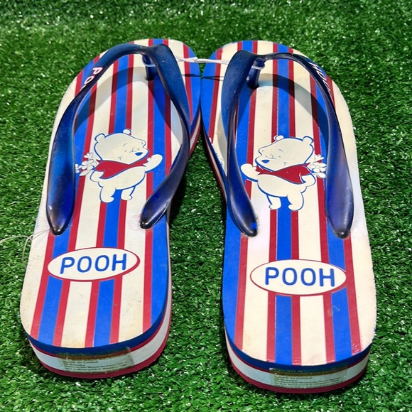 Vintage Disney Winnie the Pooh Platform Wedge Sandals - Picture 7 of 9